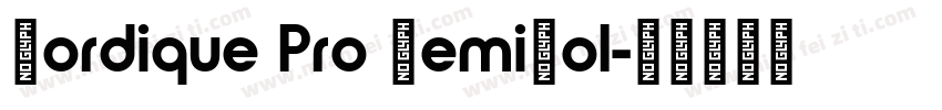 Nordique Pro SemiBol字体转换